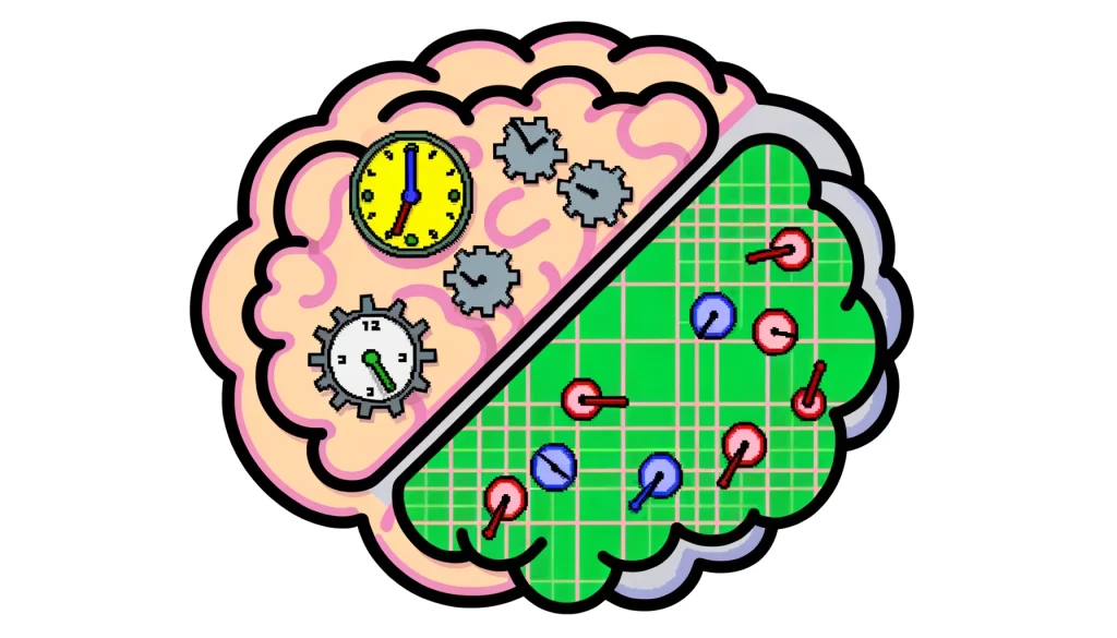 Same Principle, Different Computations: How Time and Space Perception Diverge