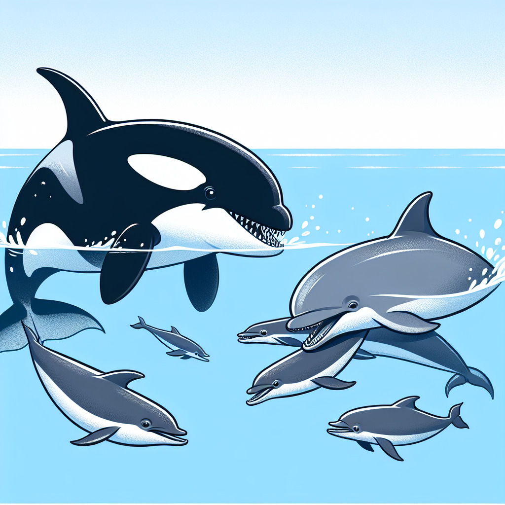 Killer Whales and Dolphins: Unlikely Allies in the Hunt for Salmon