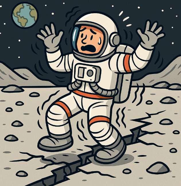 Moonquakes Can Launch 15-Ton Boulders